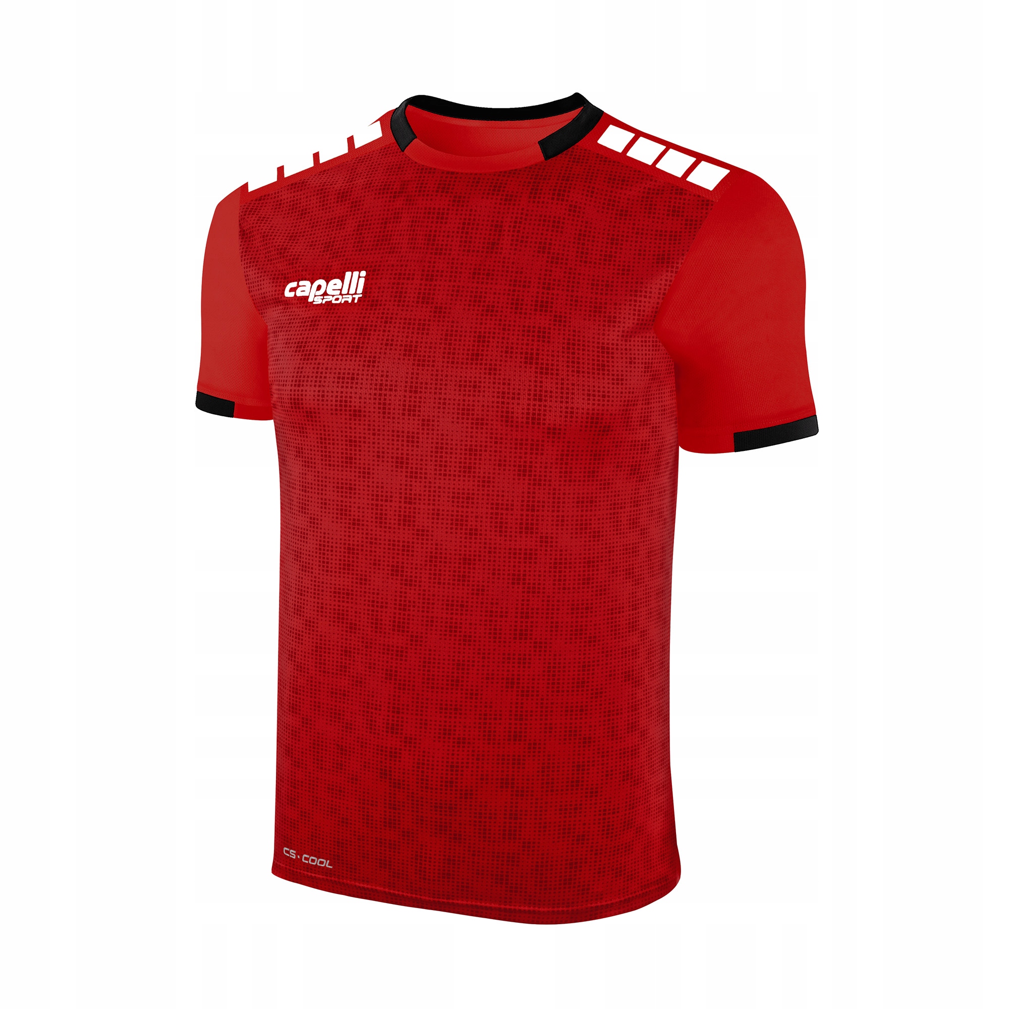Koszulka piłkarska męska Capelli Cs III Block red/black XXL