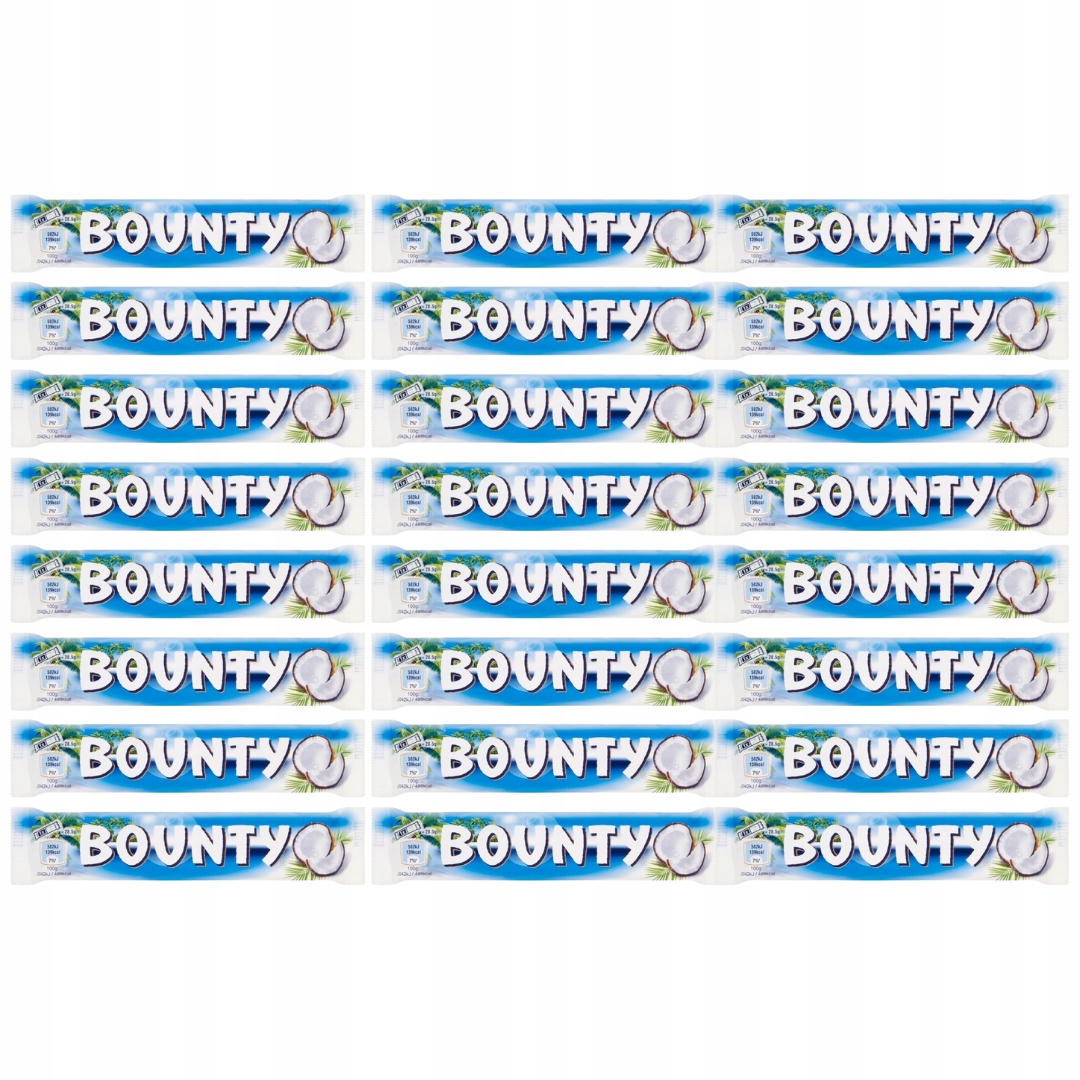 Bounty Tyčinka s kokosovou náplní zalitý čokoládou 57 g (2 kusy) x 24 s