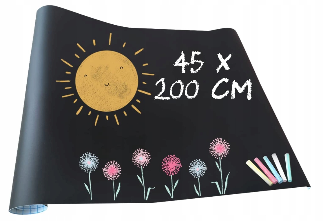 

Samoprzylepna Tablica Kredowa Duża XXL 5x Kreda