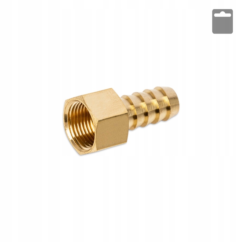 Króciec Gw 3/8" na węża 6 mm końcówka
