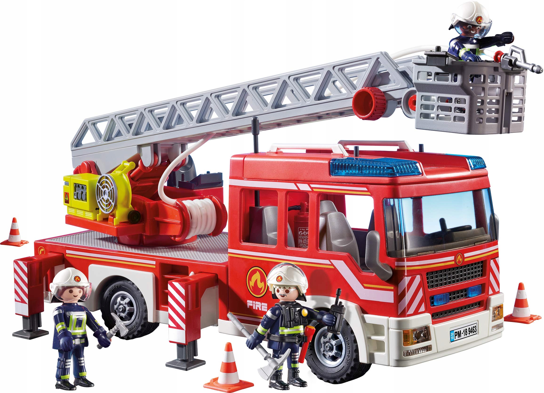 PLAYMOBIL SAMOCHÓD STRAŻACKI Z DRABINĄ KLOCKI ZESTAW 9463 Kod producenta 9463