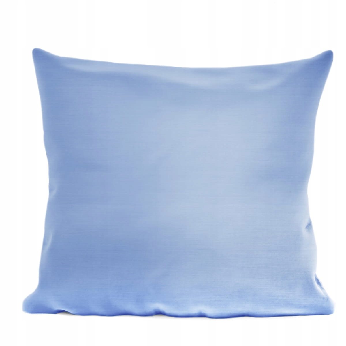 BŁĘKITNA POSZEWKA SATYNOWA NA PODUSZKĘ ZAMEK 40X40