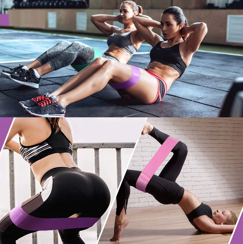 3 GUMY OPOROWE TAŚMY MATERIAŁOWE DO ĆWICZEŃ FITNES Opór 13-37 kg