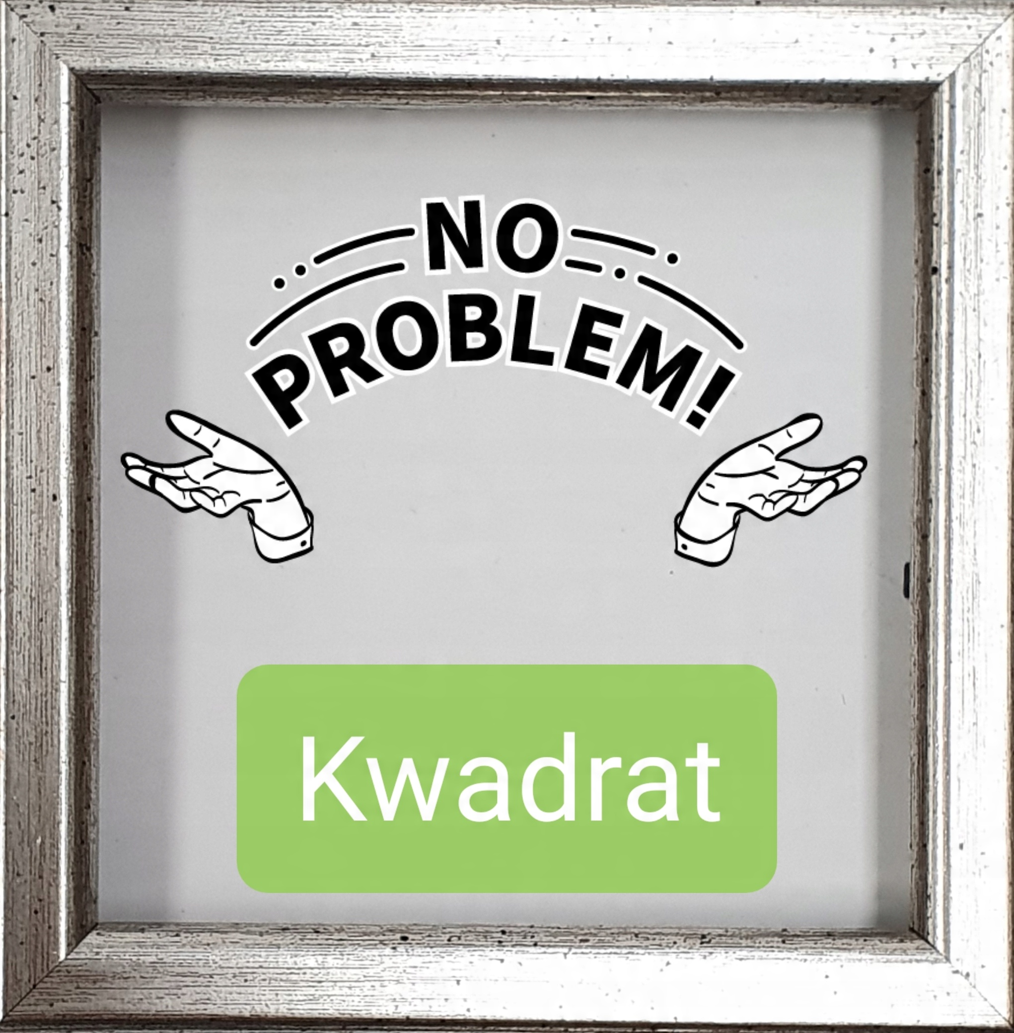 

Ramka na zdjęcie, kwadratowa 20x20 stare srebro-35