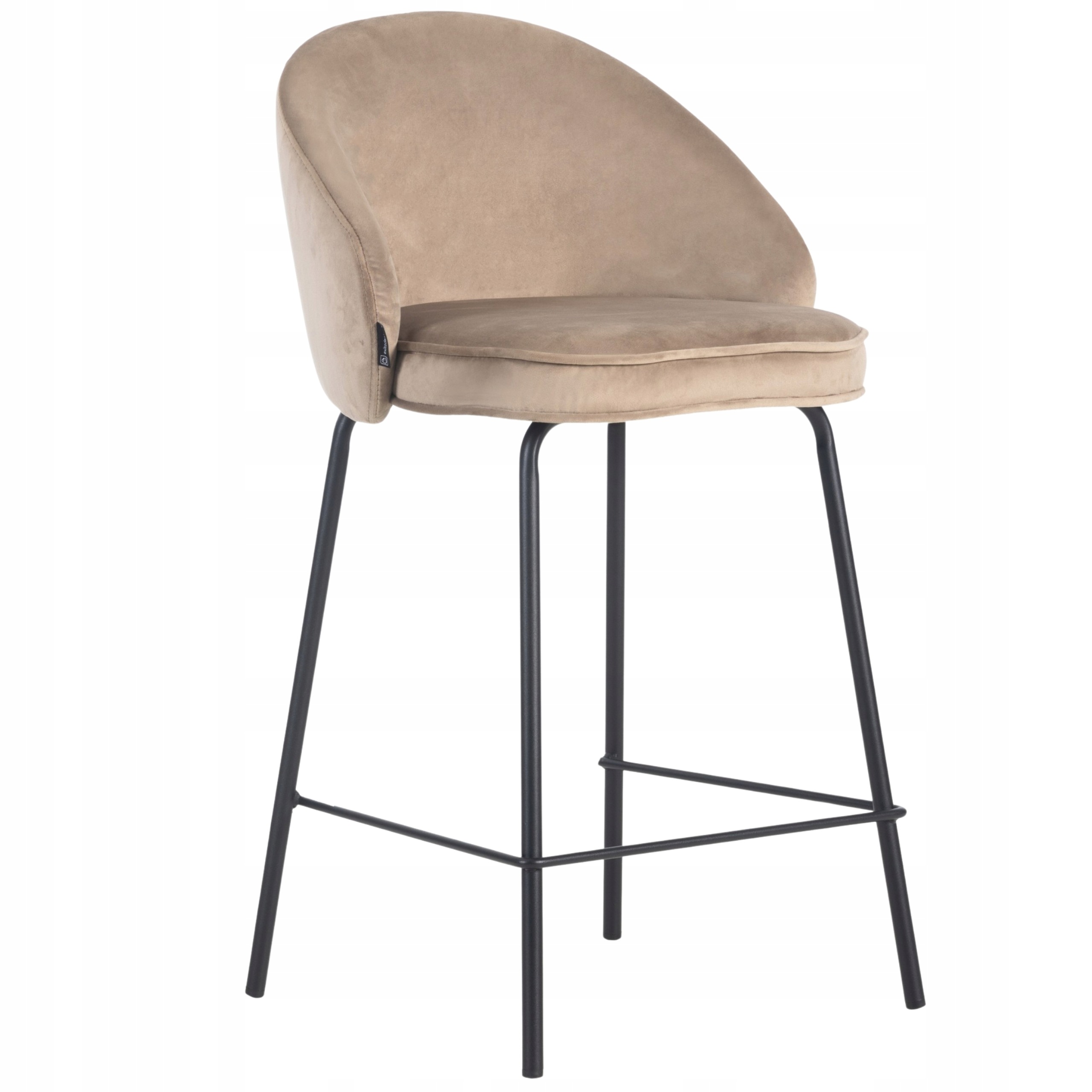Barová Židle barová stolička kuchyňská barová židle velvet béžová Arne 65 cm