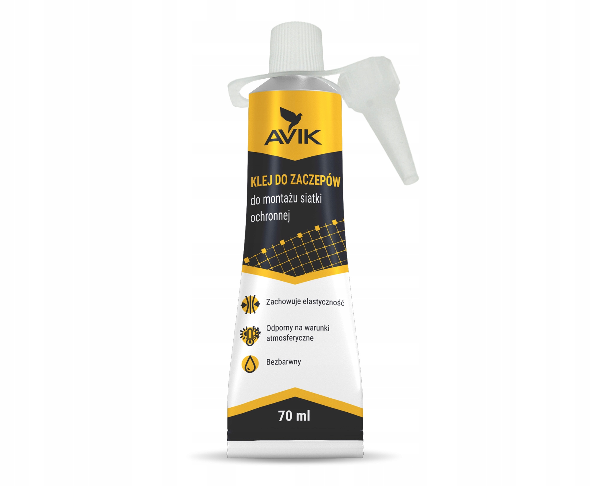 KLEJ 'AVIK' DO ZACZEPY BEZ WIERCENIA SIATKA DLA KOTA NA BALKON PTAKI Typ inny klej