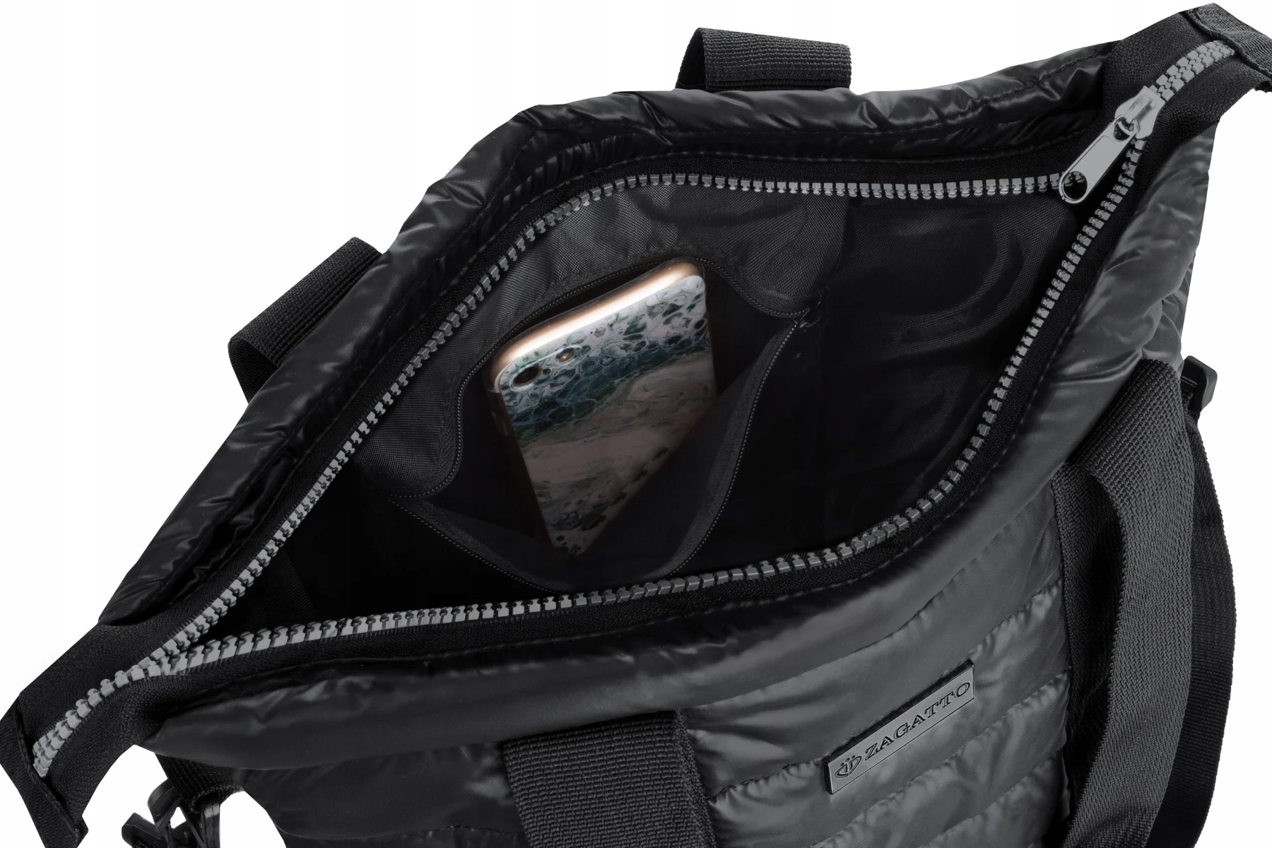 ZAGATTO Torebka damska na ramie torba pikowana torebka shopper pojemna EAN (GTIN) 5903689734356