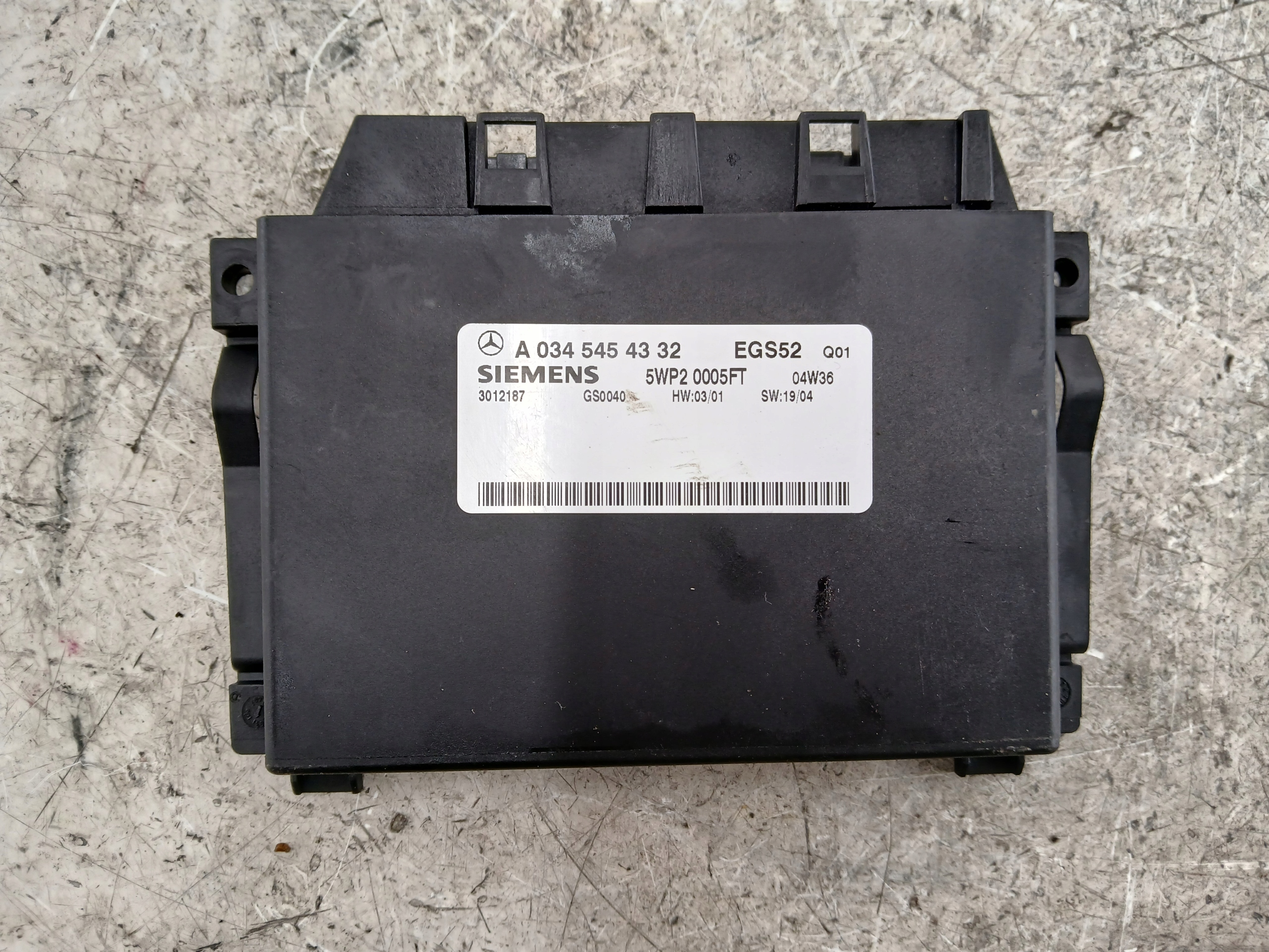 MERCEDES W211 Unité de contrôle Module SAM A0345455432