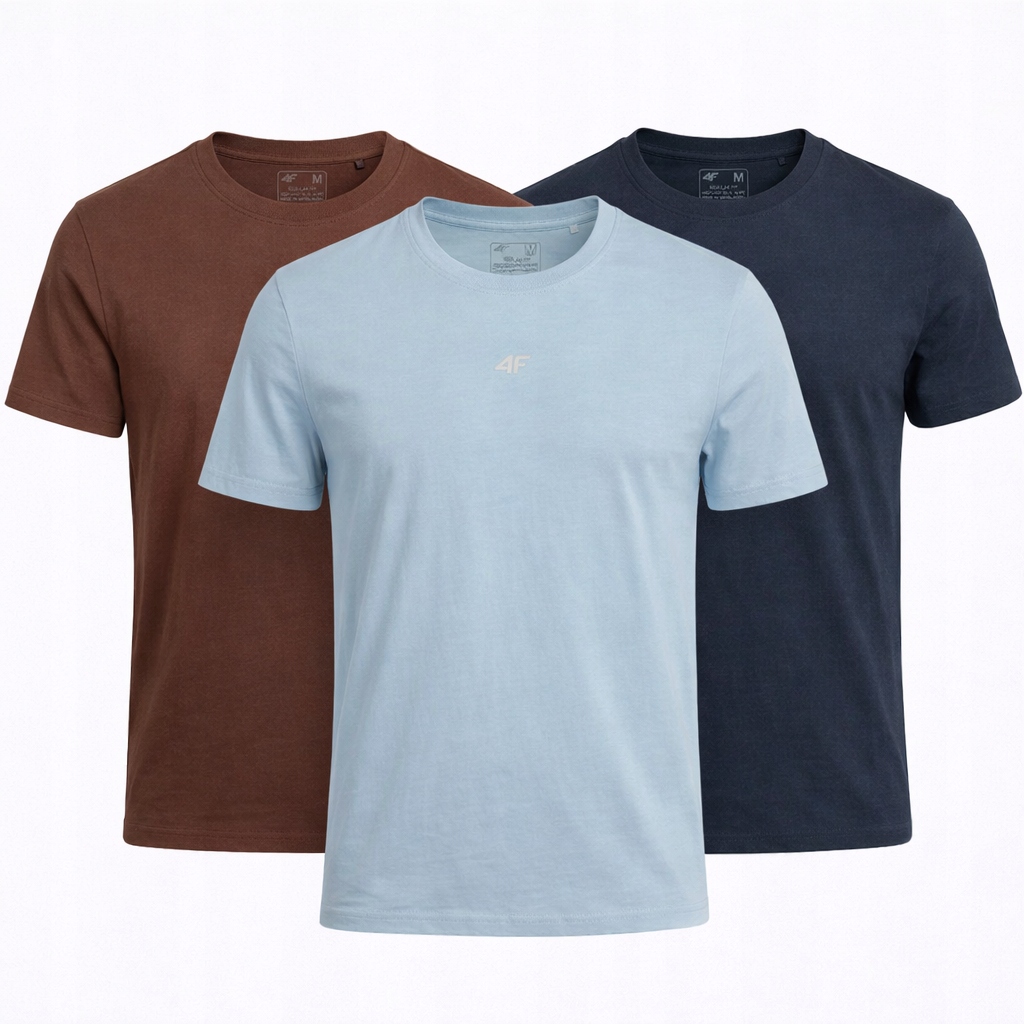 Pánské Tričko 4F Tričko Limitovaná Sada 3 Kusů 5XL M3947 SS26