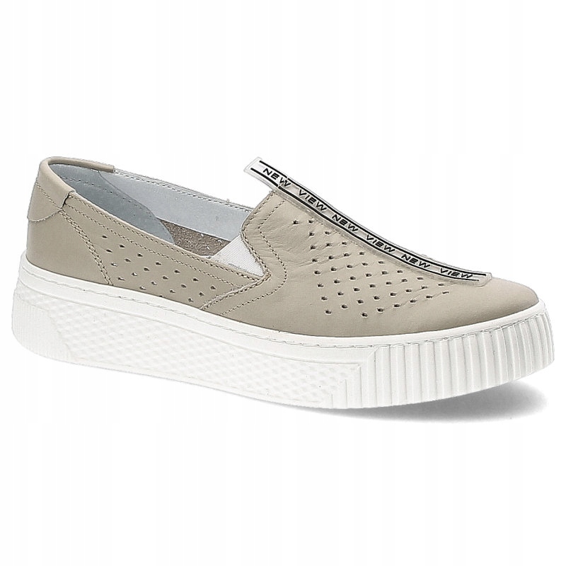 

Beżowe Półbuty Pollonus Damskie Wygodne Obuwie