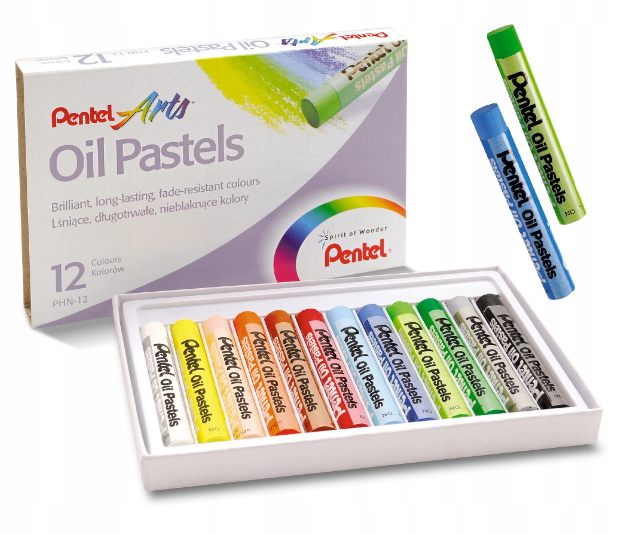 

Pentel kredki pastele olejne