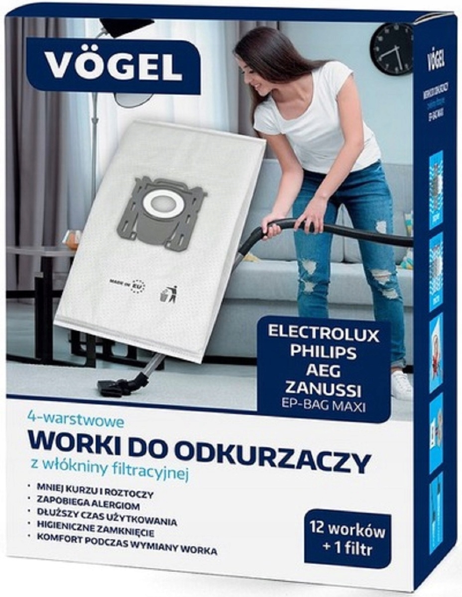 

Worek do odkurzacza Vögel EP-Bag Maxi (12 sztuk)