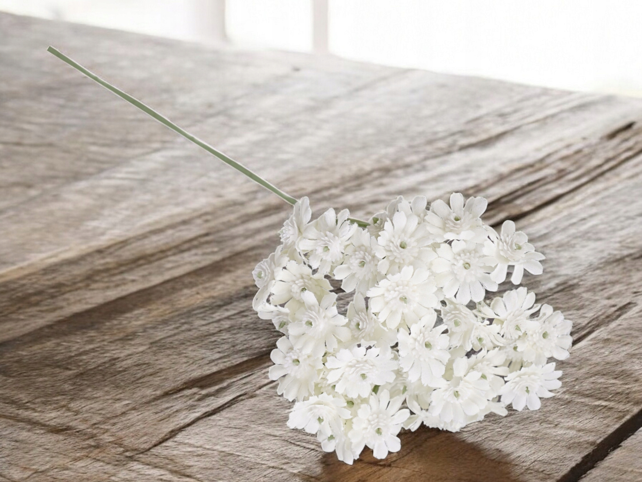 SZTUCZNA GAŁĄZKA PIK GIPSÓWKA KASZKA BIAŁA GAŁĄZKA DEKORACYJNA STROIK 31cm Typ inny