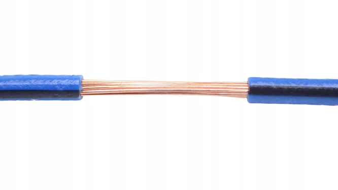 

Przewód Kabel Flry-b 1x0,5mm Niebiesko -czarny 1m