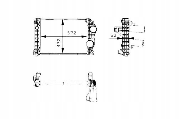 INTERCOOLER MERCEDES ATEGO ATEGO 2 OM900.911-OM924 Producent części NRF