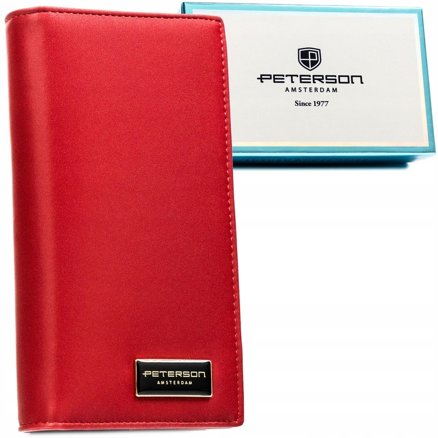 Velká vertikální dámská elegantní peněženka Rfid Stop Peterson