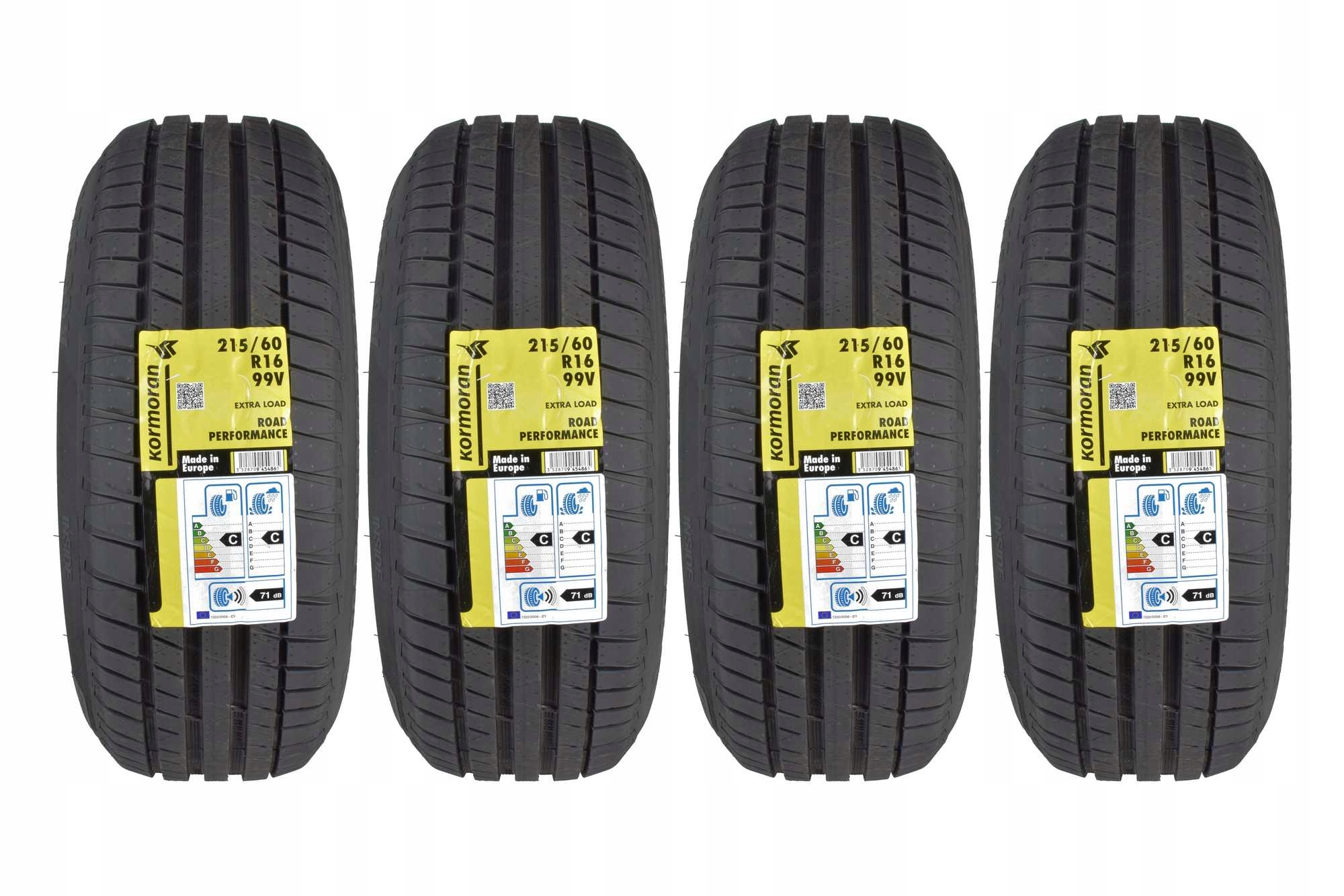 

4 Opony letnie 215/60R16 Kormoran Road Performance