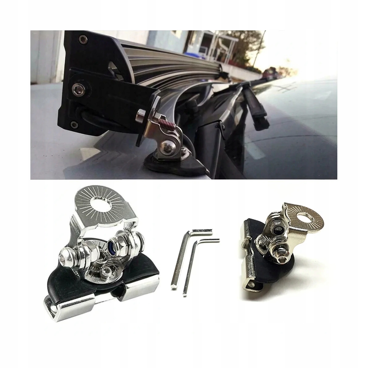 UCHWYT HALOGENY LAMPY MOTOCYKLOWE LED MOCOWANIE 12