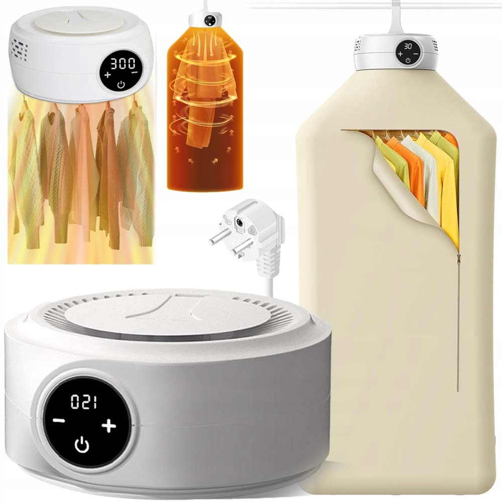 Levně Sušák Na Prádlo Rychlá Elektrická Přenosná A Domácí S Časovačem