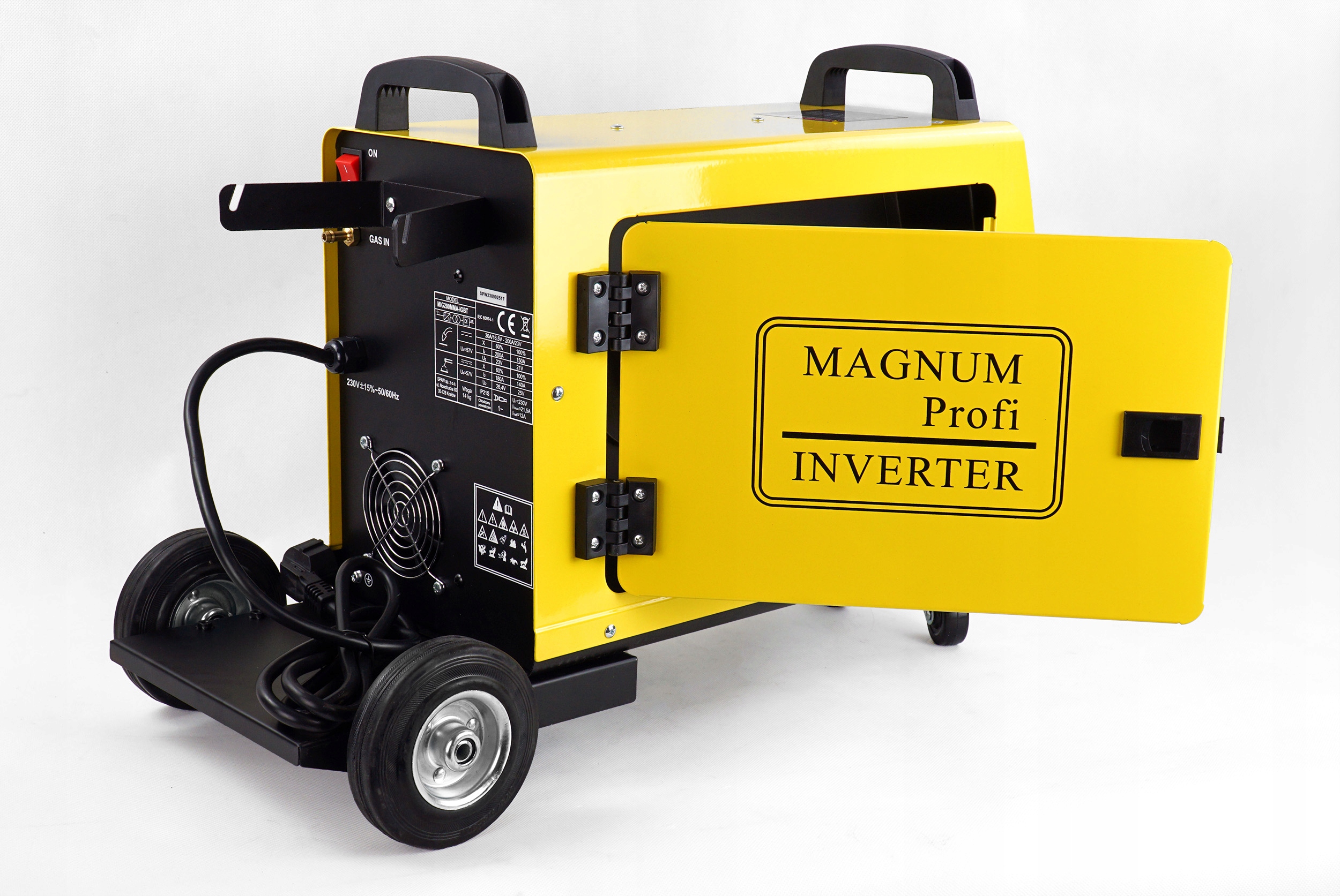 Spawarka Magnum MIG 200 MMA inwertorowa MIGOMAT półautomat MAG Prąd spawania 200 A