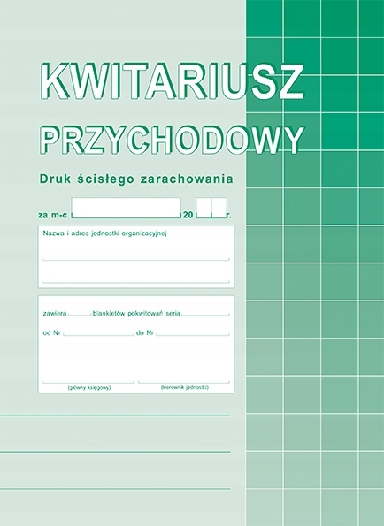 

Druk Kwitariusz przychodowy 400-3 Michalczyk