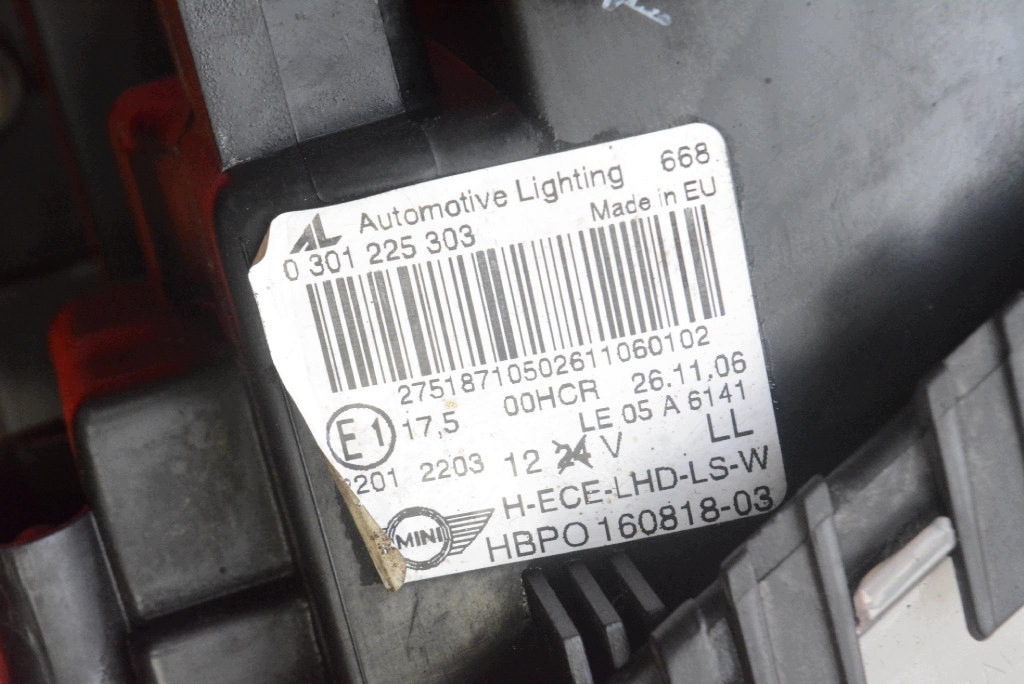 REFLEKTOR left light front EU 160818-03 MINI COOPER ONE R56 06-10