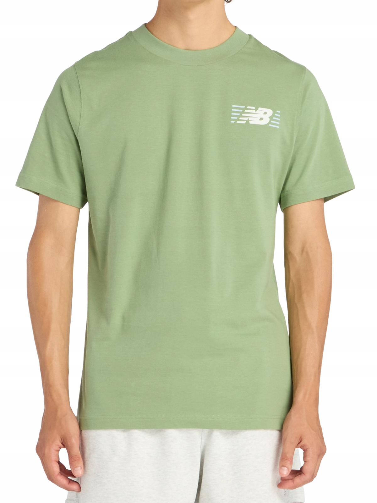 pánské tričko New Balance MT6179UMAAR zelená sportovní bavlna M