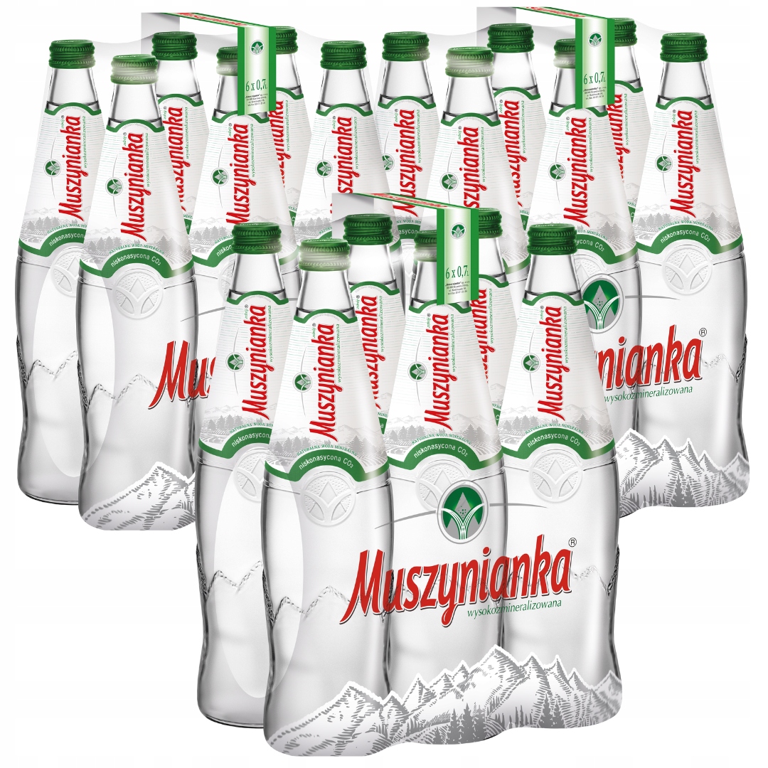 Muszynianka zdrój Naturalna woda mineralna 0,7 l x 18 sztuk