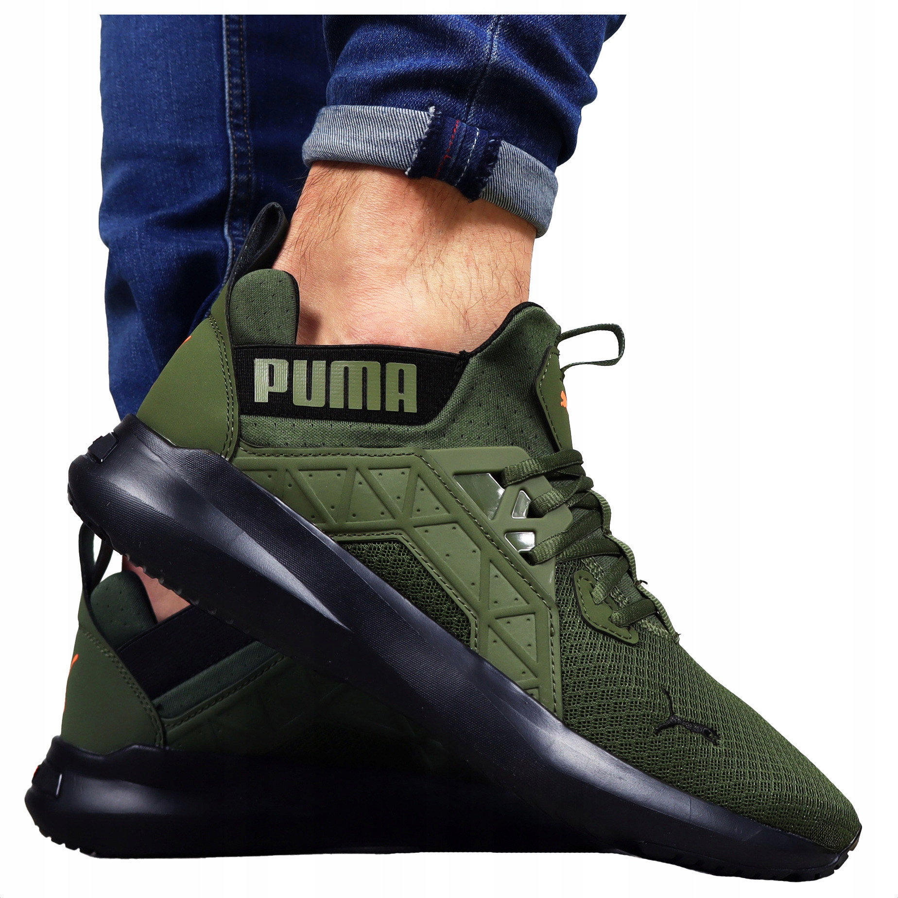 pánské boty Puma Nazouvací Pohodlné sportovní Khaki pro každodenní nošení Lehké