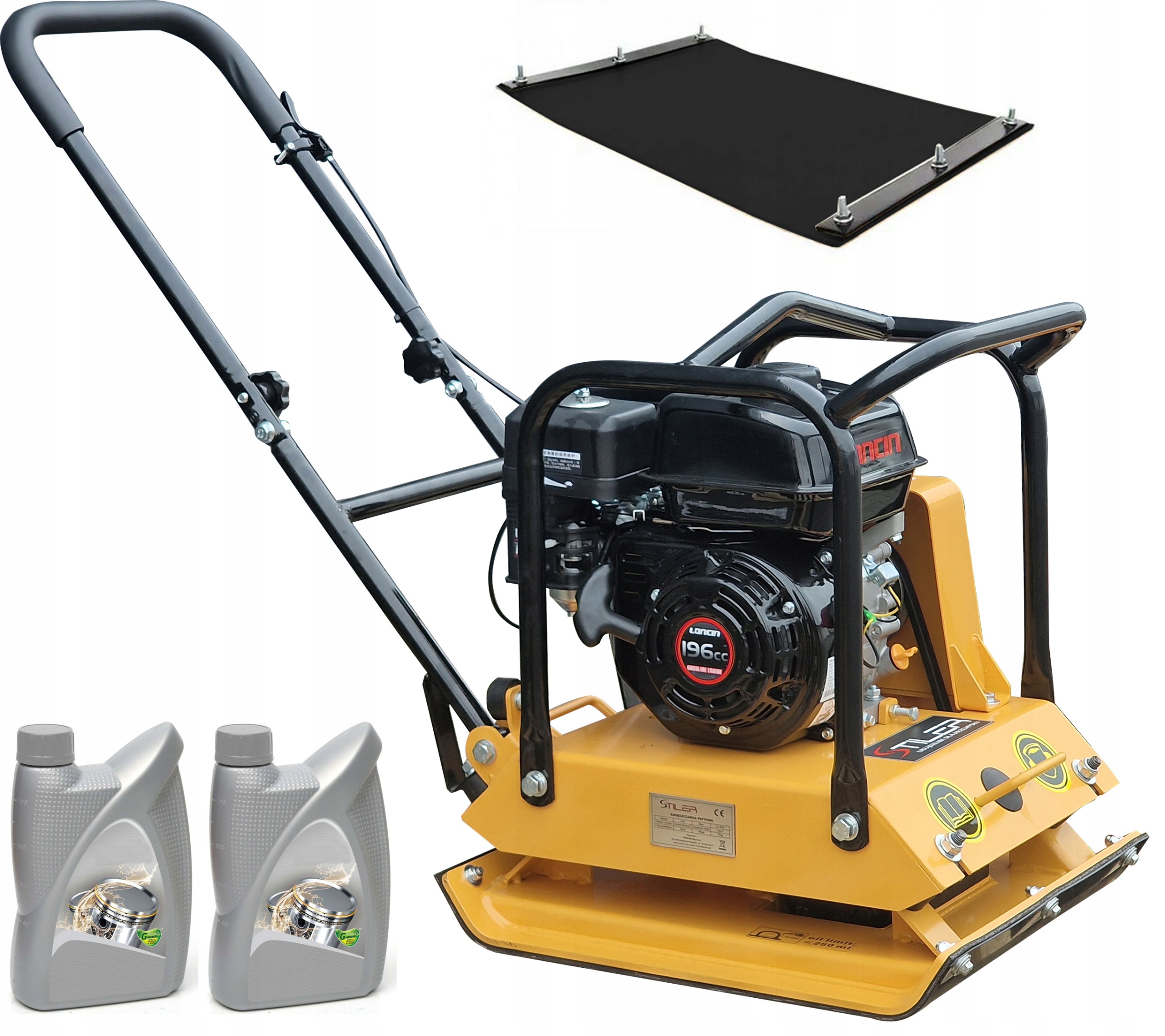 Stiler Silná Benzínová Zahušťovačka Půdy 90kg 20kN Mata+olej W24H