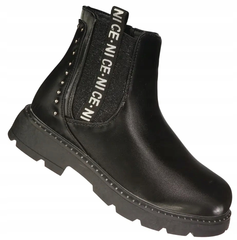 Dziecięce buty przejściowe American Club CXD64BL czarne