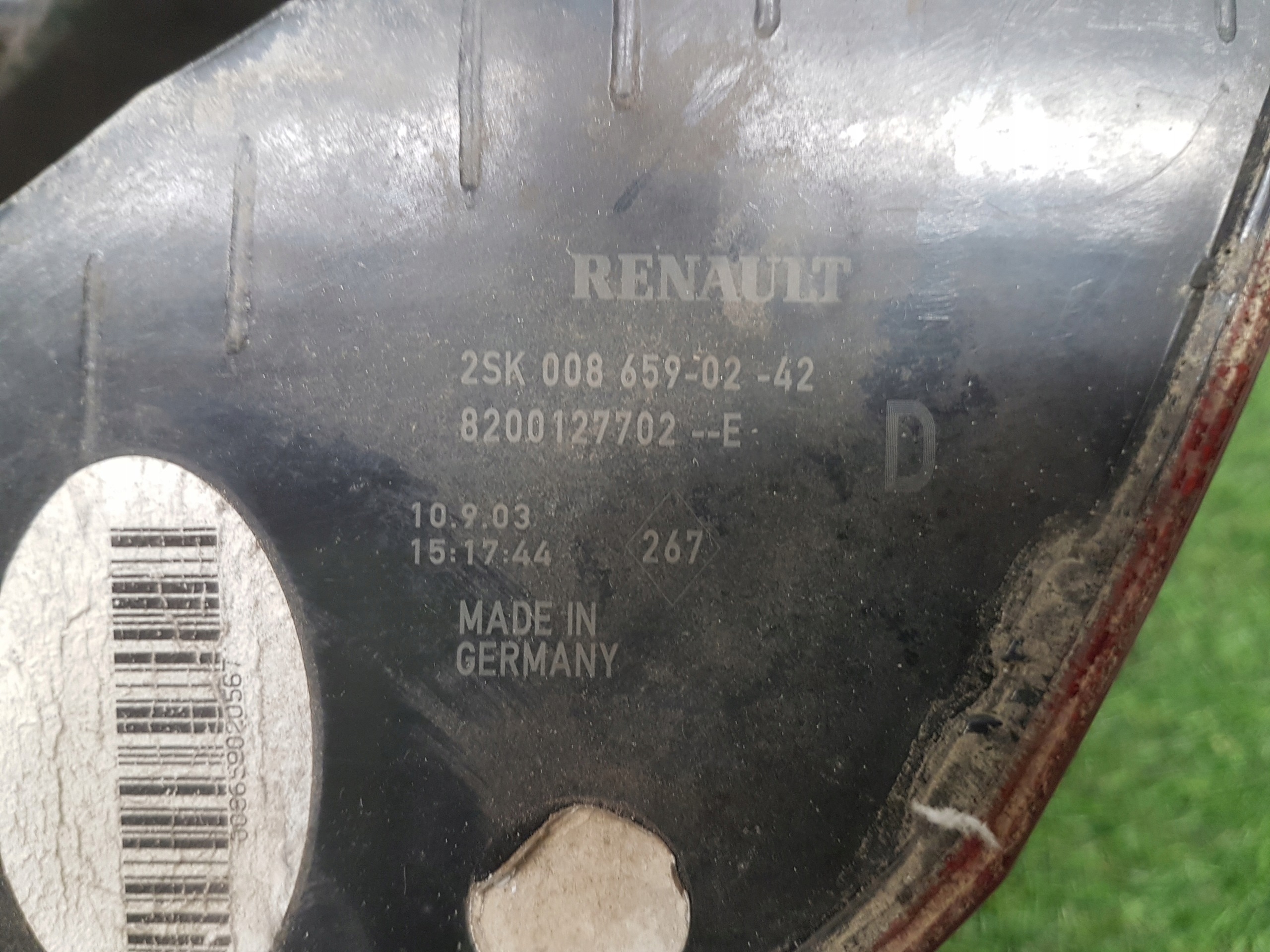 light right rear RENAULT SCENIC 2