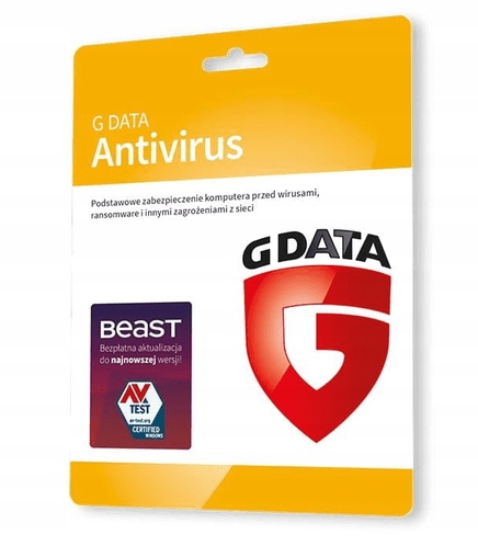 

G Data Antivirus 1PC 1 Rok Karta-klucz