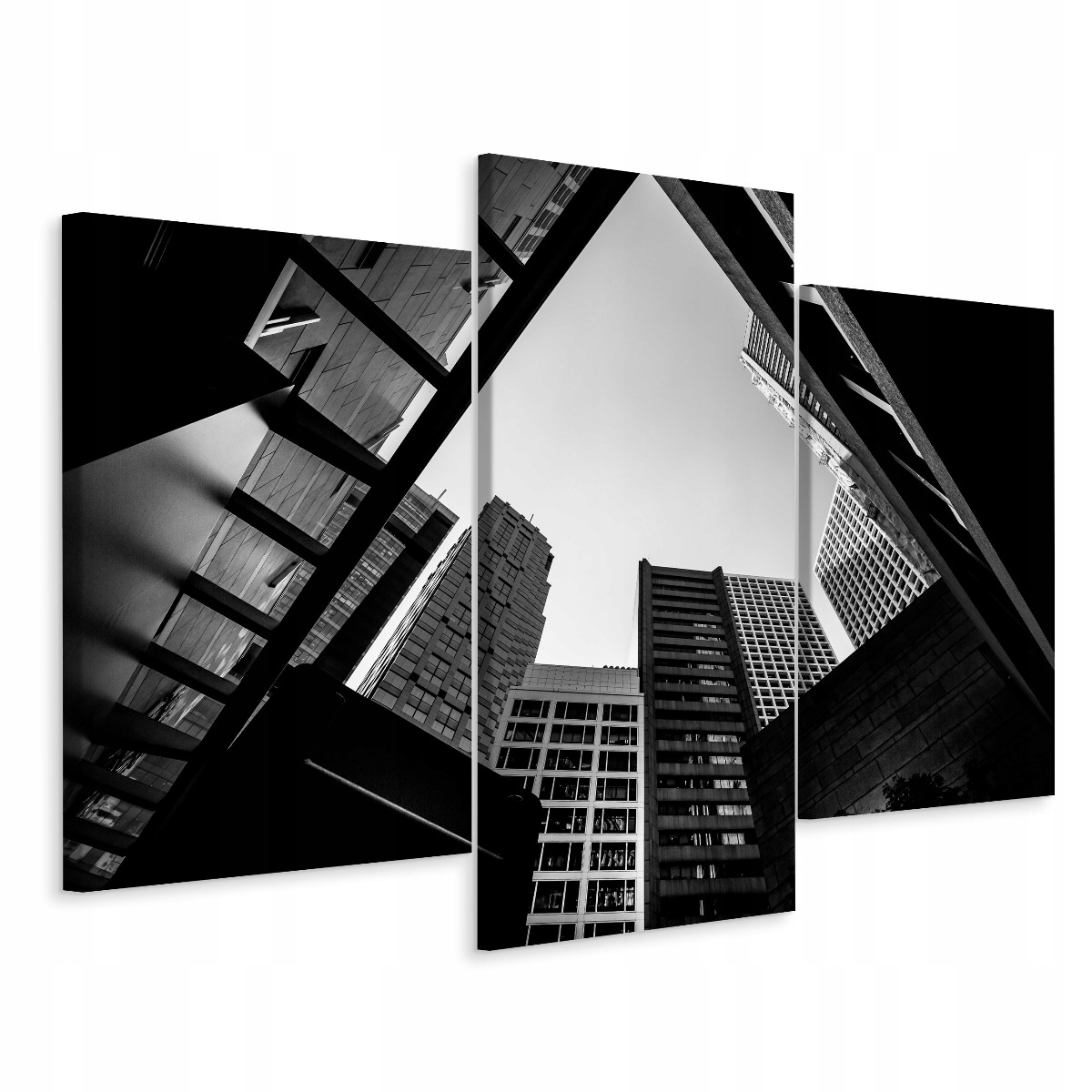 

Obraz 3-Częściowy Wieżowce Architektura 3D 60x40