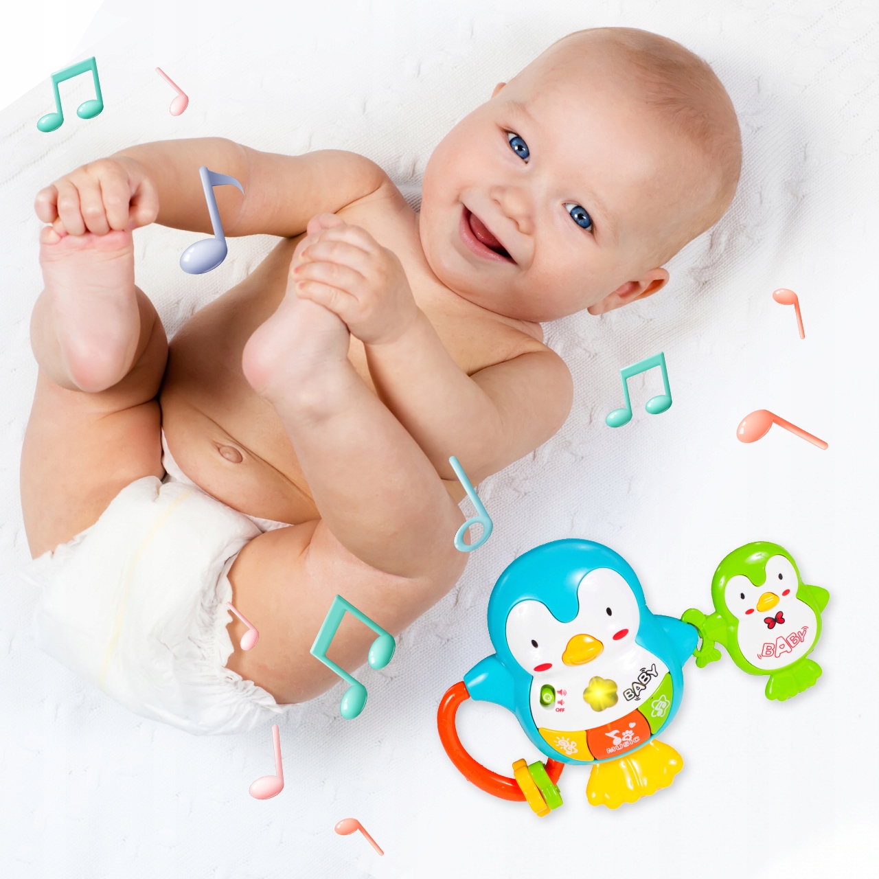 CSÖRGŐK INTERAKTÍV RÁGÓKA KICSIKNEK PINGVIN GYEREKEKNEK SZETT Gyermek életkora 18 hónap <