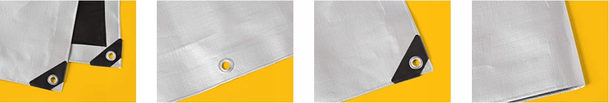 PLANDEKA GRUBA SREBRNA MOCNA OCHRONNA 2,4x3m WODOODPORNA WZMOCNIONA Producent Amazon