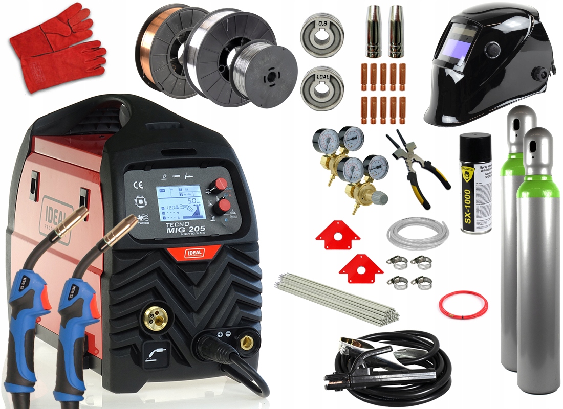 

Spawarka Mig Mag Migomat 200 Zestaw Mma Aluminium