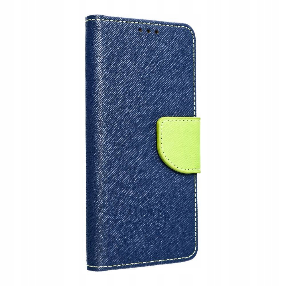 Etui Fancy Book Do Samsung S24 Plus Granatowy Limonkowy