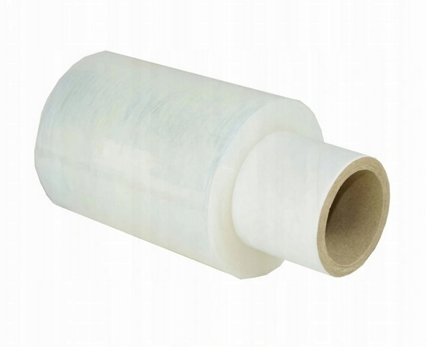 Folia Stretch Strecz MINI RAP Transparent Granat z uchwytem 10 cm