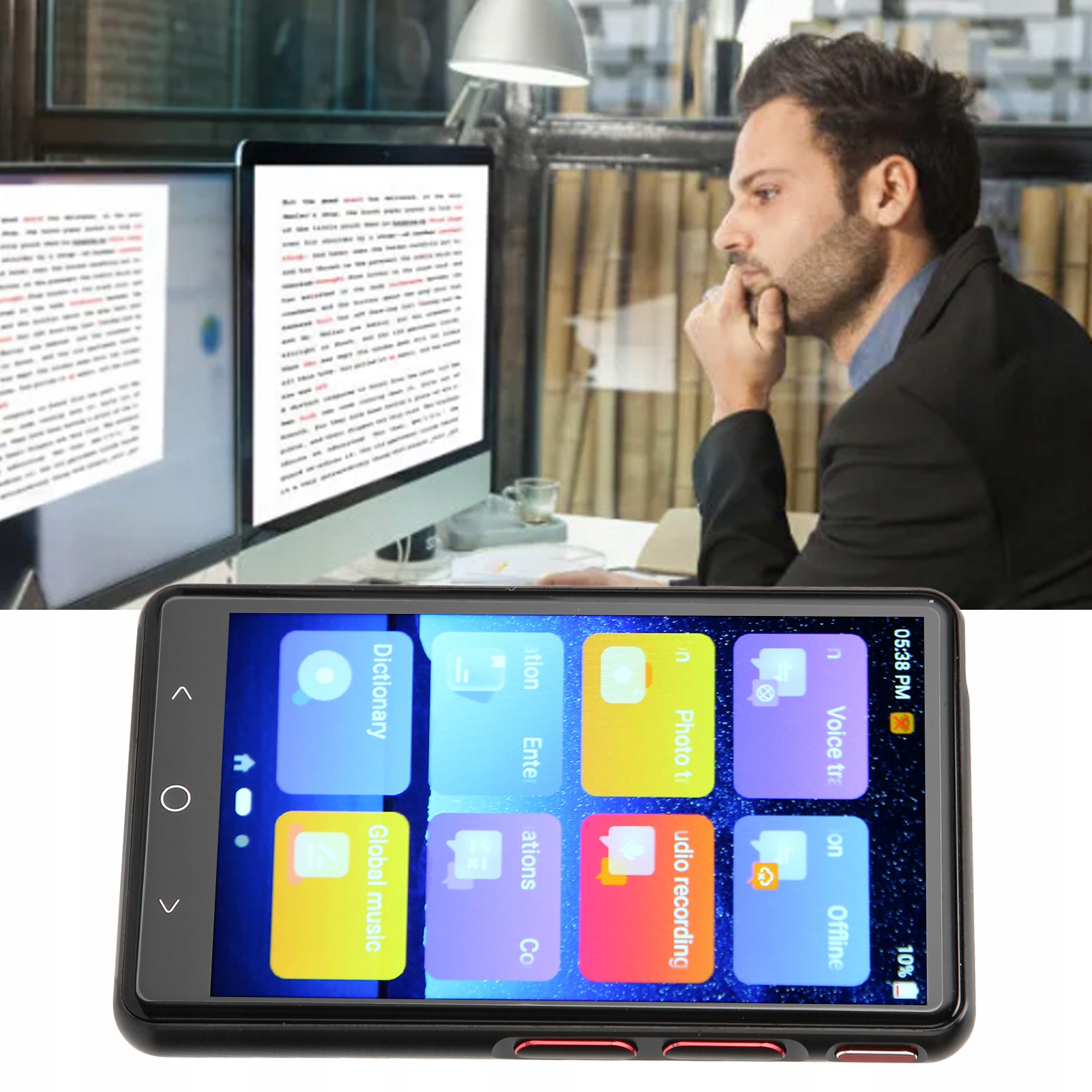 TRANSLATOR P40 PRZENOŚNY TŁUMACZ GŁOSOWY WI-FI Mówiący tak