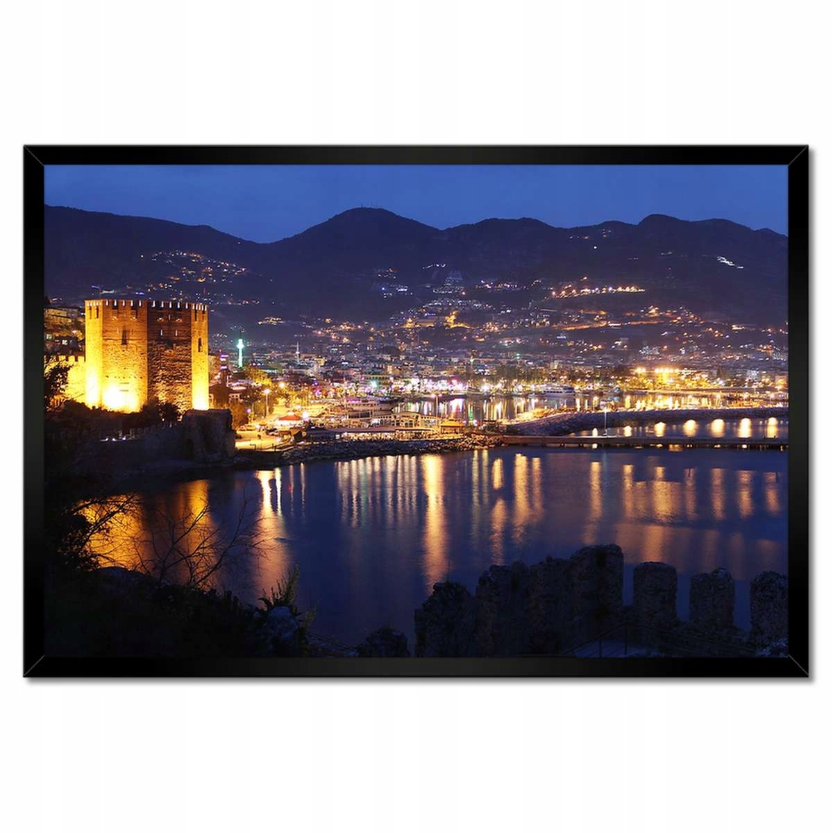 Plakáty v rámu 60x40 Antalya v noci Výlet