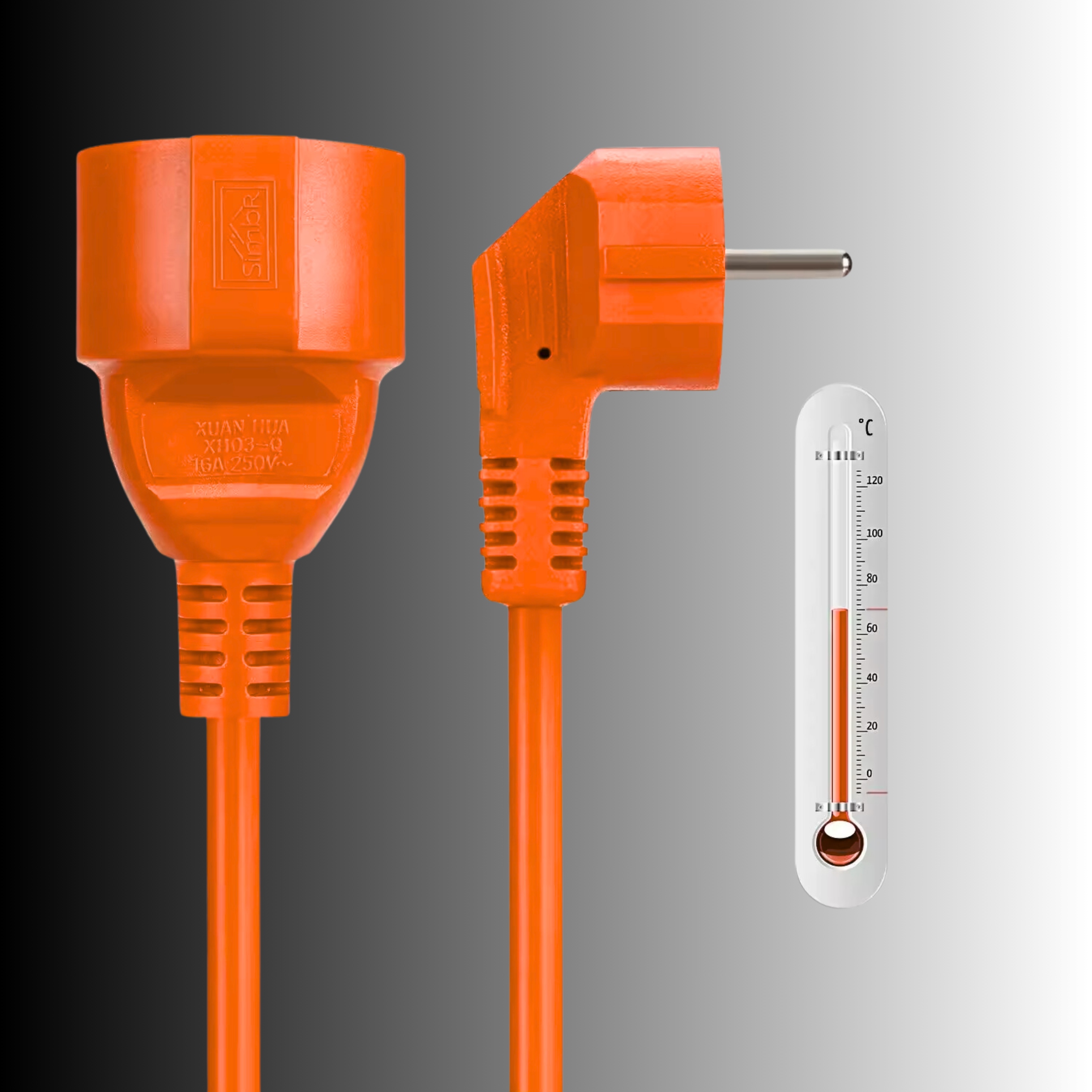 PRZEDŁUŻACZ OGRODOWY BUDOWLANY 30M 3x2,5 GRUBY KABEL DO KOSIARKI ZASILACZ Materiał izolacji polwinit