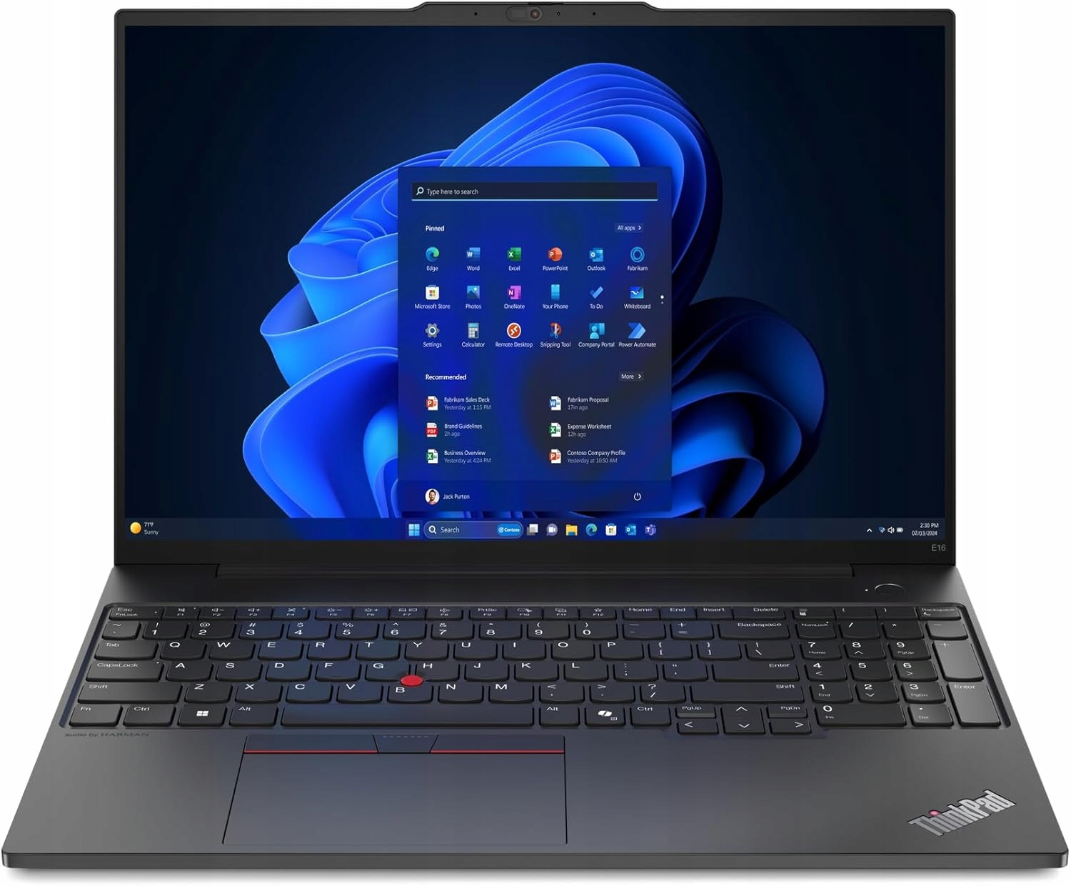 Laptop Lenovo ThinkPad E16 Gen 3 Core 7 240H 16GB 1TB Ssd Wuxga 11Pro