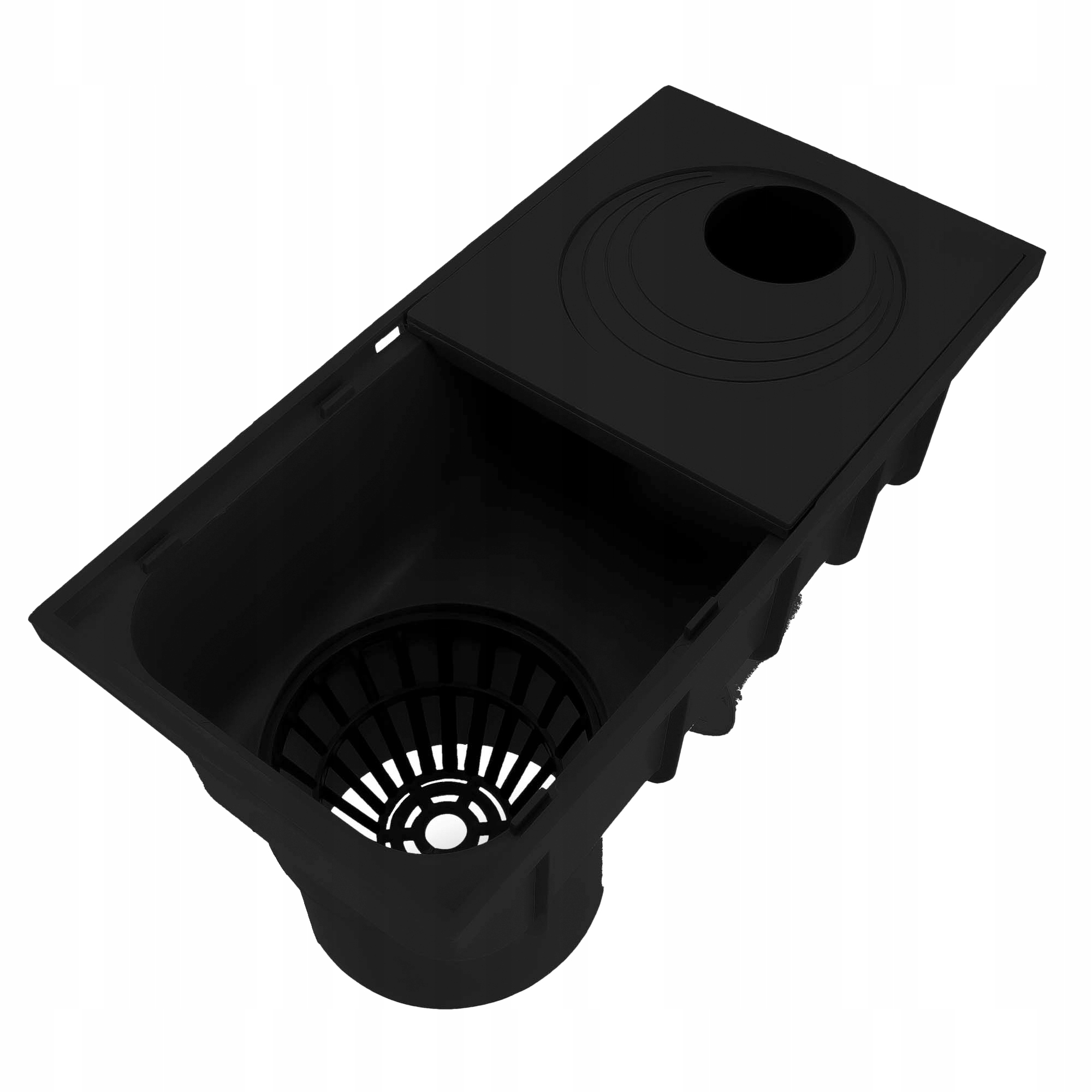 OSADNIK RYNNY CZYSZCZAK RYNNOWY STUDZIENKA REWIZJA DOLNY Ø 110 CZARNY DAMIX Marka DAMIX