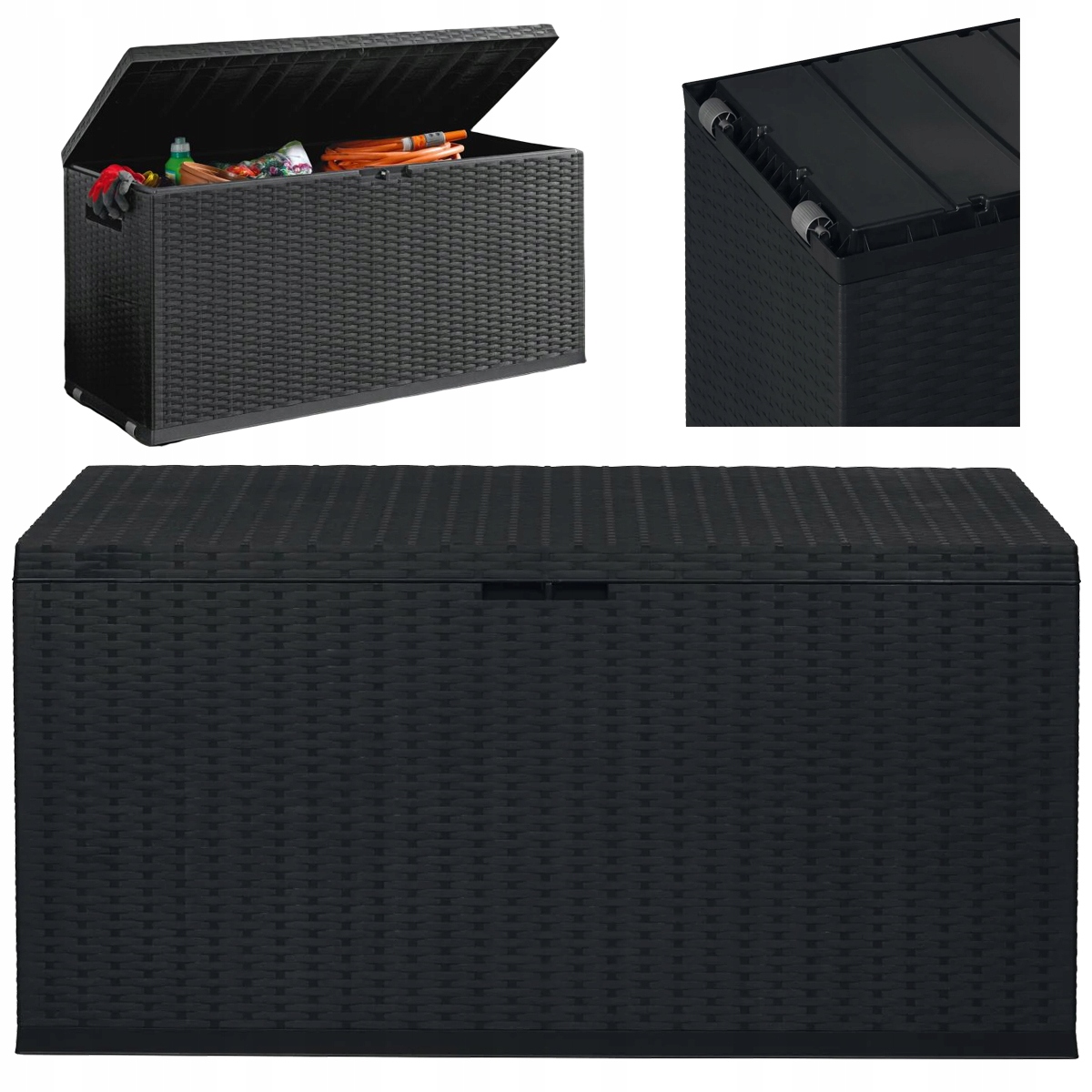 Záhradná Skrinka Livarno 350 L Antracitový Kufor Kolieska