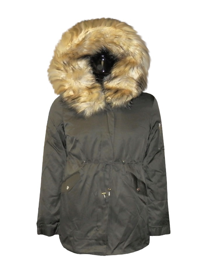 Dámská Zimní Bunda Parka S Kapucí Zelená TY3945 vel. L