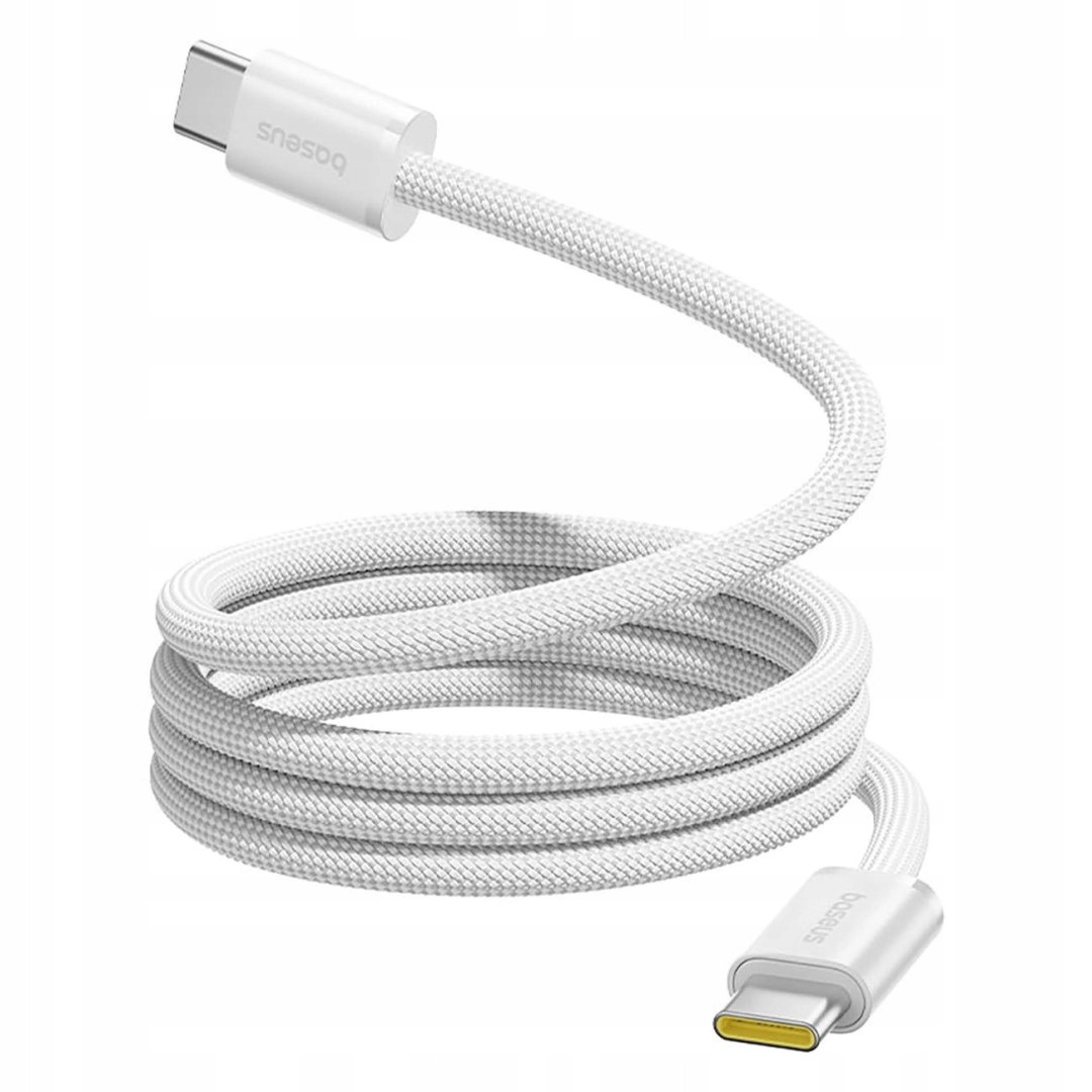 Kabel Baseus Dynamic 4 Pro 100W Usb-c Usb-c magnetyczny 1m biały