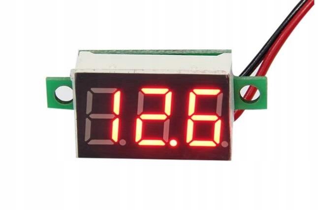 

Woltomierz Voltomierz 3x0.36 5-30V Czerwony E00Z