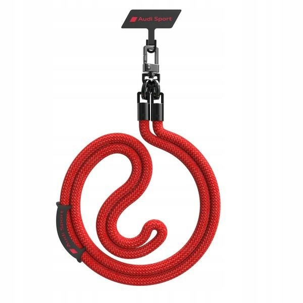 Smycz Audi Crossbody uniwersalna 120cm x 10mm czerwona Audi