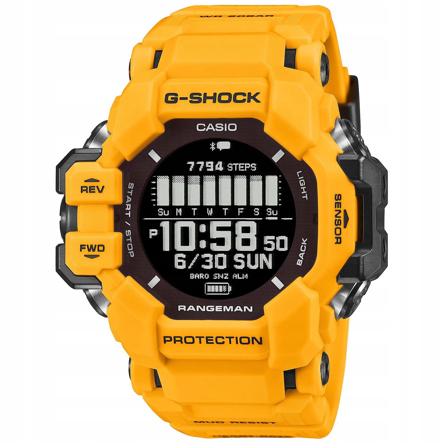 Casio G-Shock GPR-H1000-9ER Bluetooth 200 m Žlutý